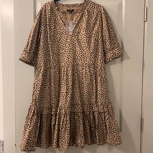 Tag on! J.Crew leopard print dress size M